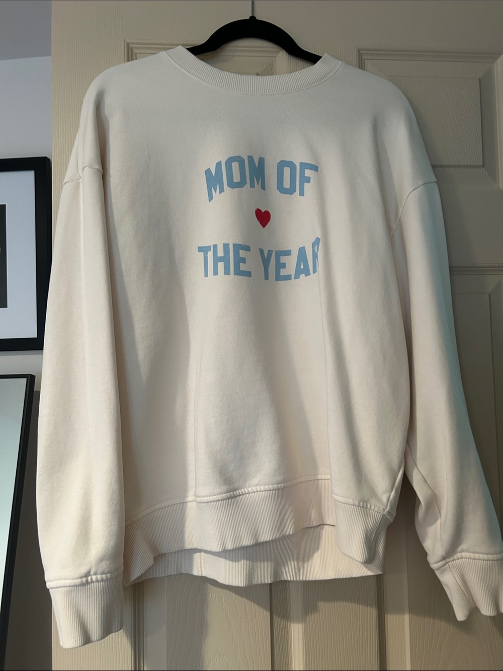 Favorite Daughter Mom of the Year Cream Sweatshirt - Casual Women's Pullover